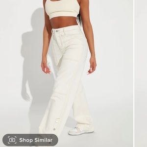 Fashion nova Lexi high rise fit cargo jeans